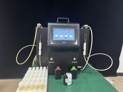 Semi-automatische dubbele-e-kop-sap-nicotinemachine: hoge-precisie vulapparatuur voor vape-cartridges